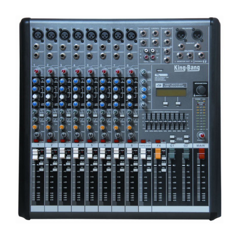 8路2編組調(diào)音臺(tái)   AT8RUD